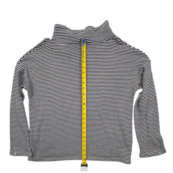 Clemson Tigers Striped Mock Neck Paw Logo Top XXL Gameday Couture Black White - Picture 10 of 11